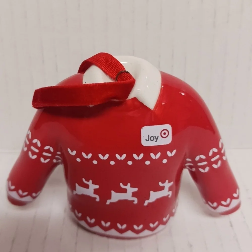 Target Christmas Sweater Ceramic Ornament